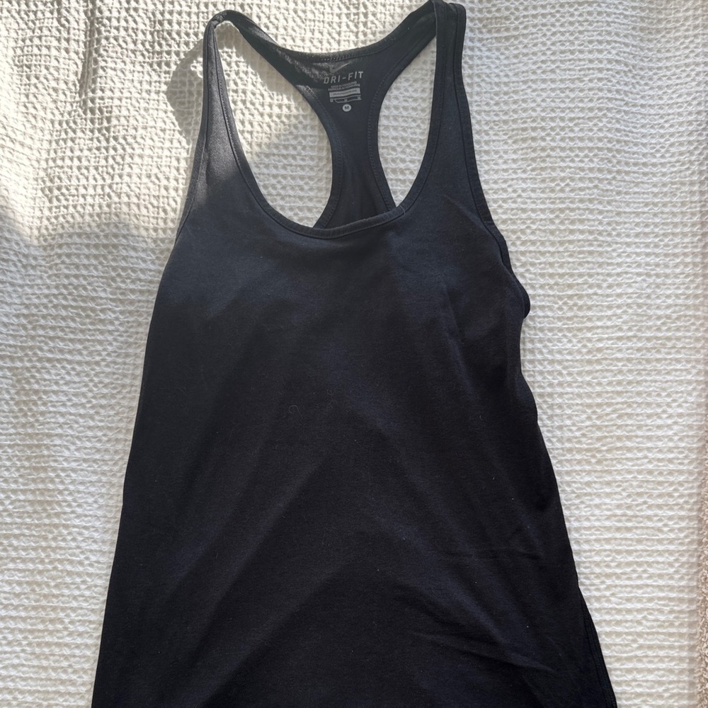 NIKE Black Racerback Tank Top